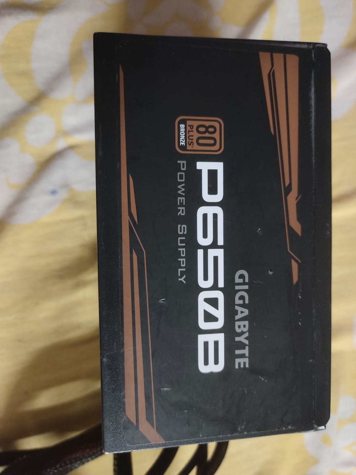 GIGABYTE P650B 650 Watts 80 Plus Bronze Power Supply Used PSU