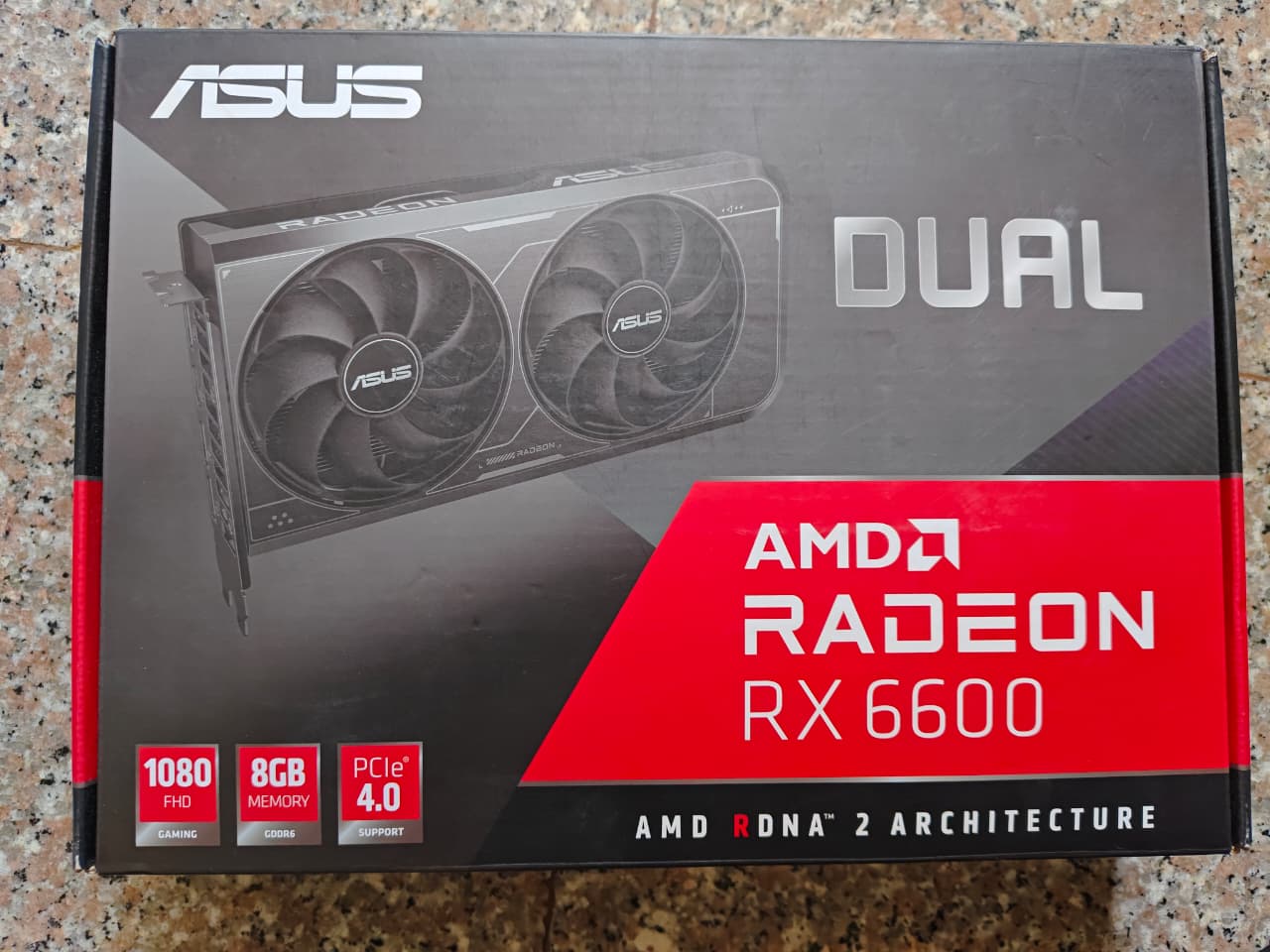 ASUS Dual Radeon RX 6600 V3 8GB Used GPU