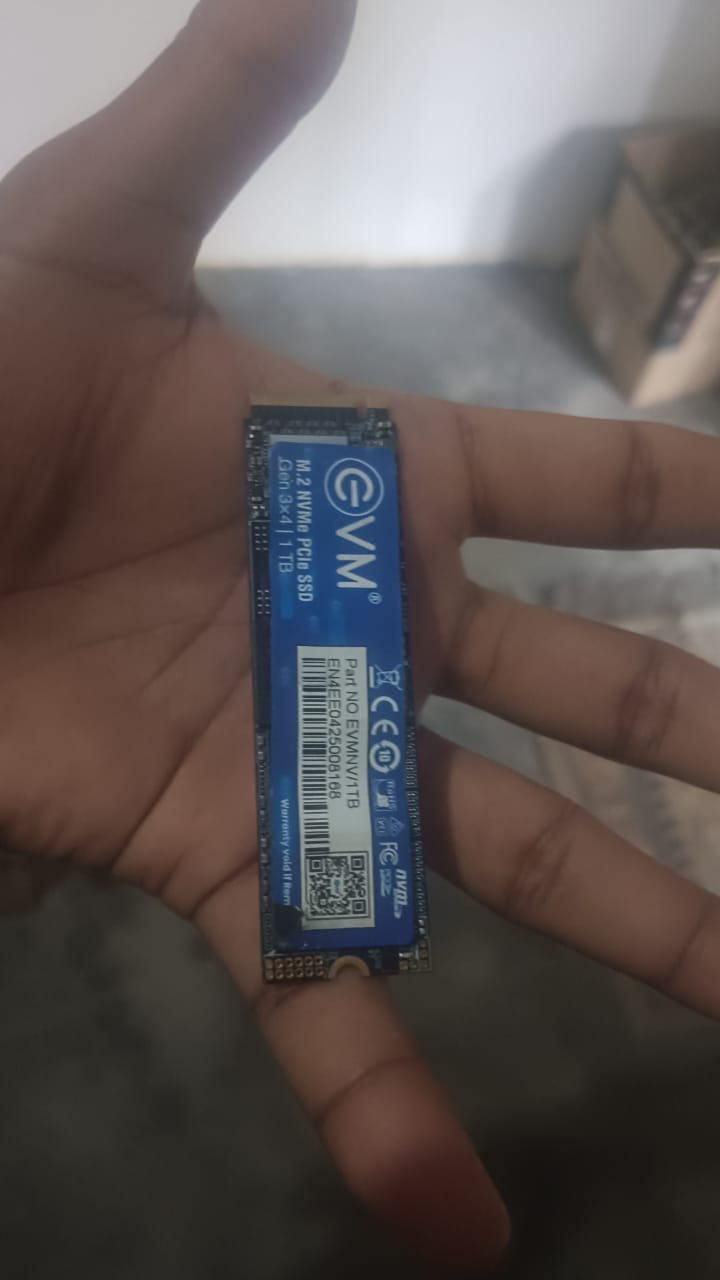 EVM 1TB Gen 3 NVMe (2280) Internal SSD - 3200MB/s NVMe M.2 Used SSD