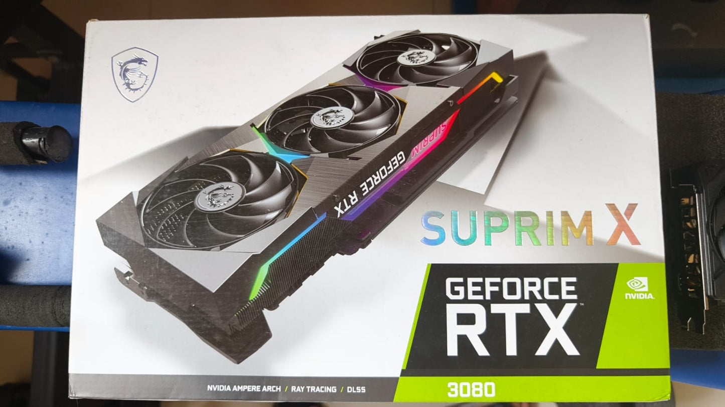 MSI GeForce RTX 3080 SUPRIM X 10GB Triple Fan ARGB Used GPU
