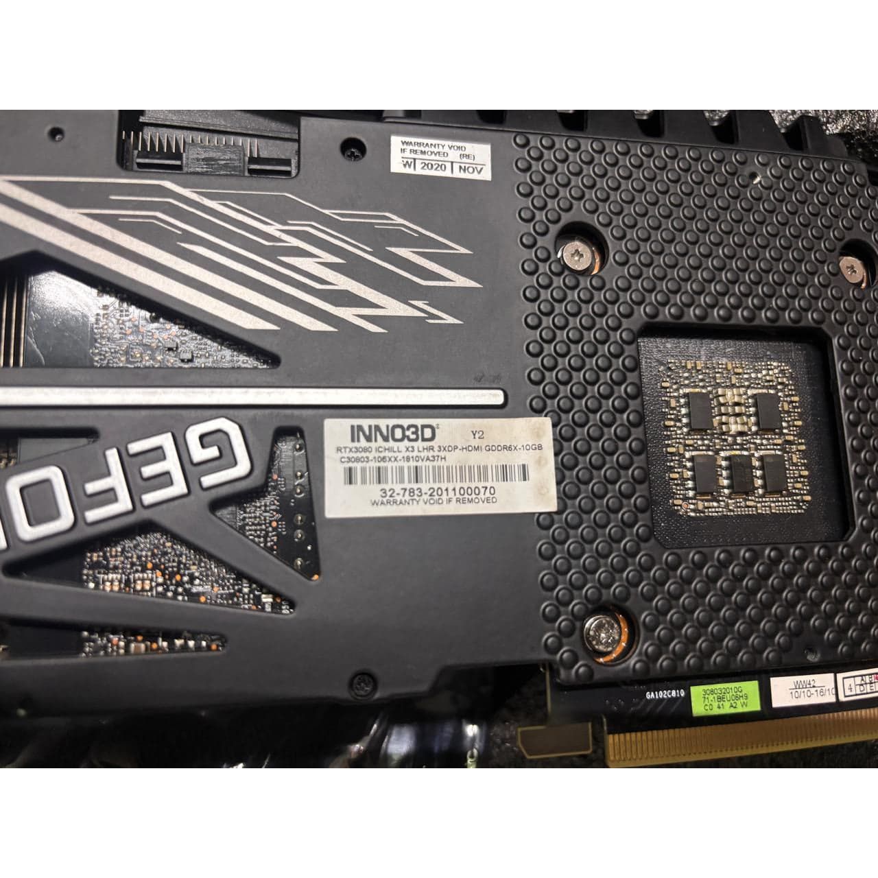 INNO3D GEFORCE RTX 3080 ICHILL X3 10GB Used GPU - Computify.in