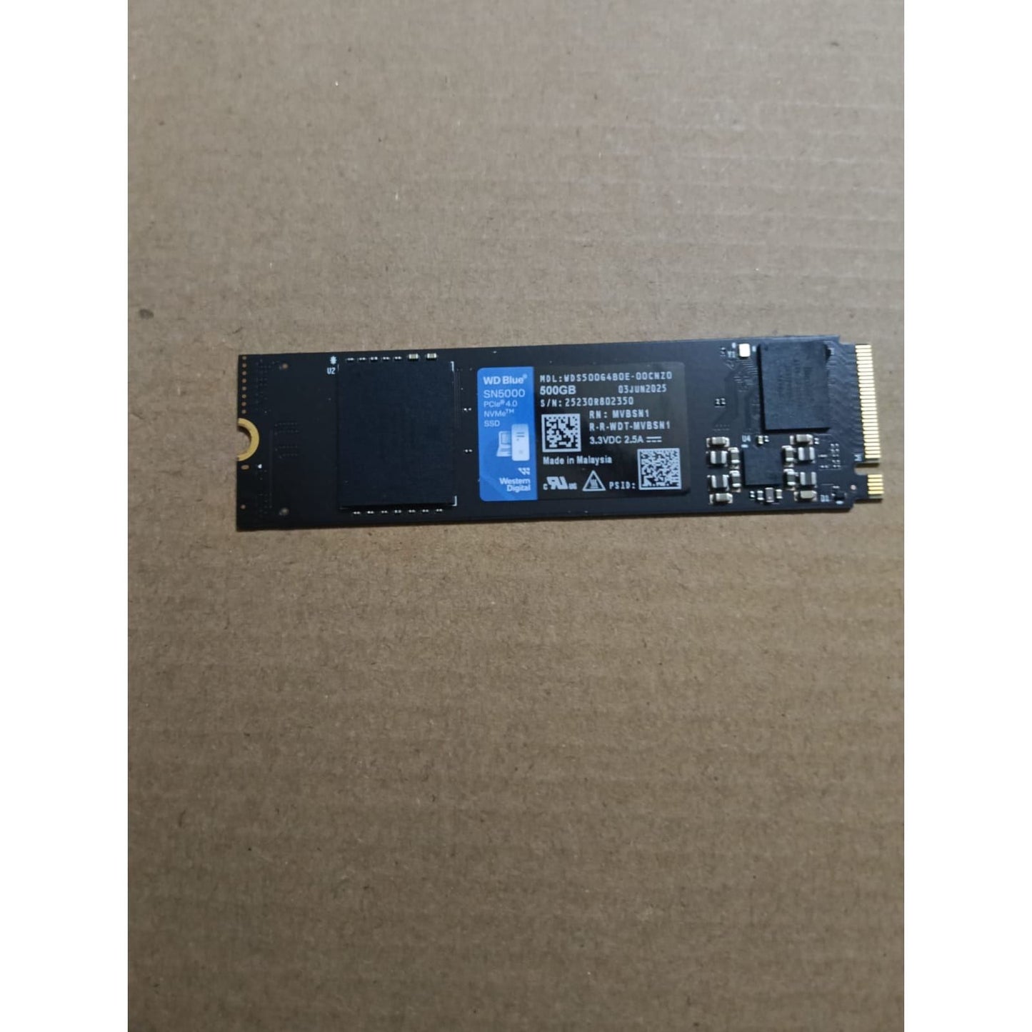 Western Digital WD Blue SN5000 NVMe SSD 500GB Gen 4 Used SSD - Computify.in