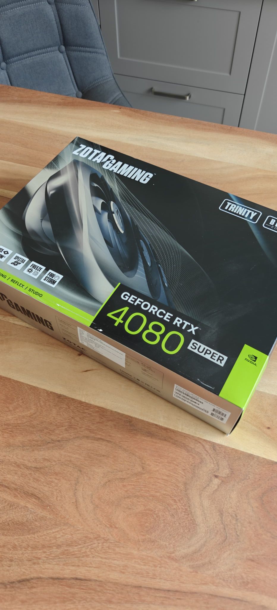 ZOTAC RTX 4080 SUPER Trinity Black Edition 16GB Used GPU