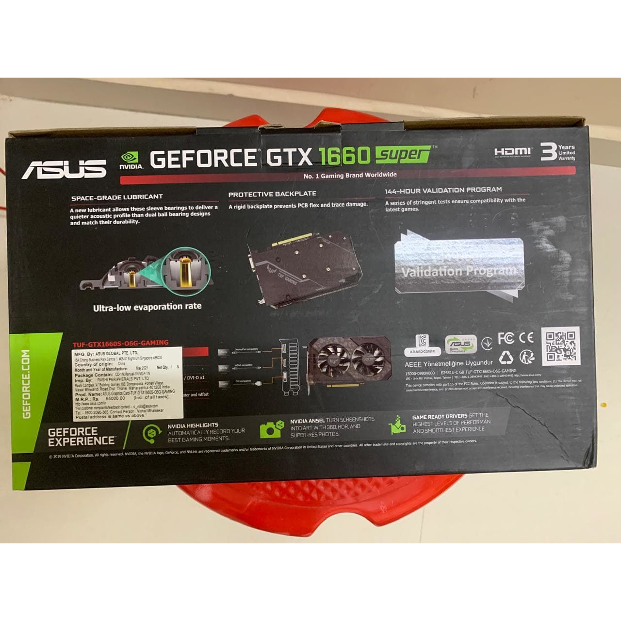 ASUS TUF Gaming GTX 1660 SUPER OC Edition 6GB Used GPU