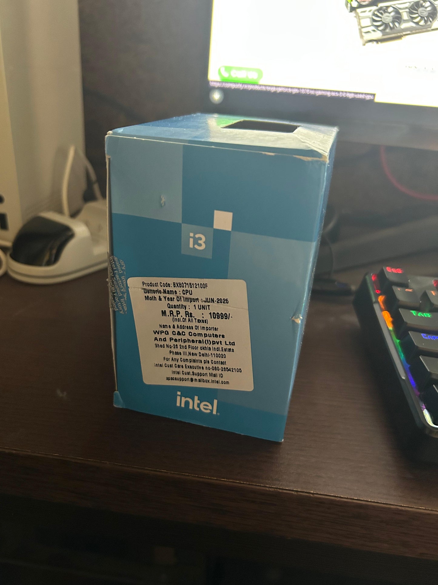 Intel Core i3 12100F 4 Cores/8 Threads up to 4.30 GHz New, Open box CPU