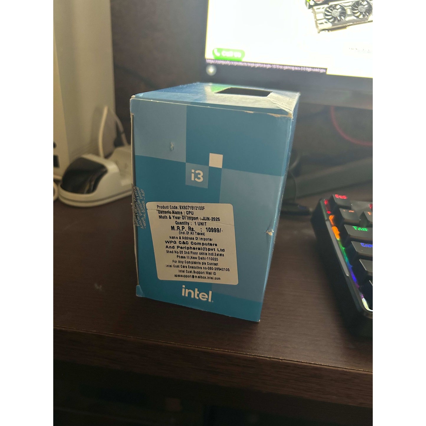Intel Core i3 12100F 4 Cores/8 Threads up to 4.30 GHz New, Open box CPU