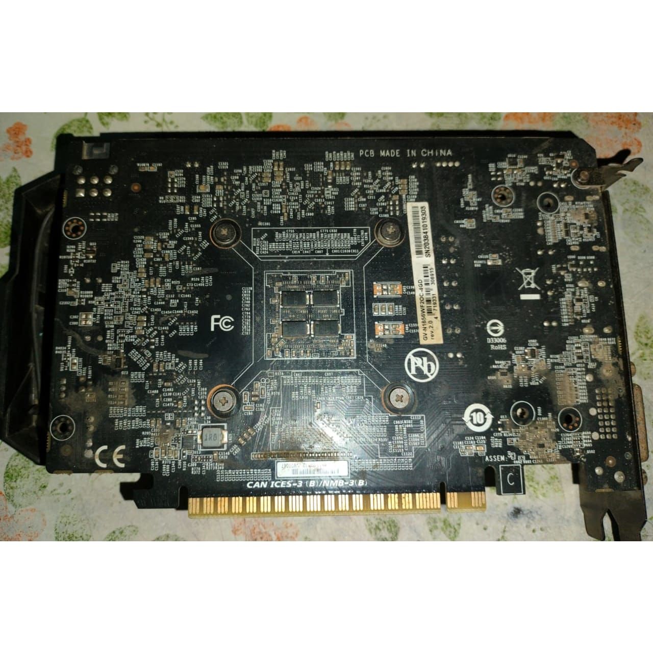 Gigabyte GeForce GTX 1650 4GB D6 GDDR6 Used GPU