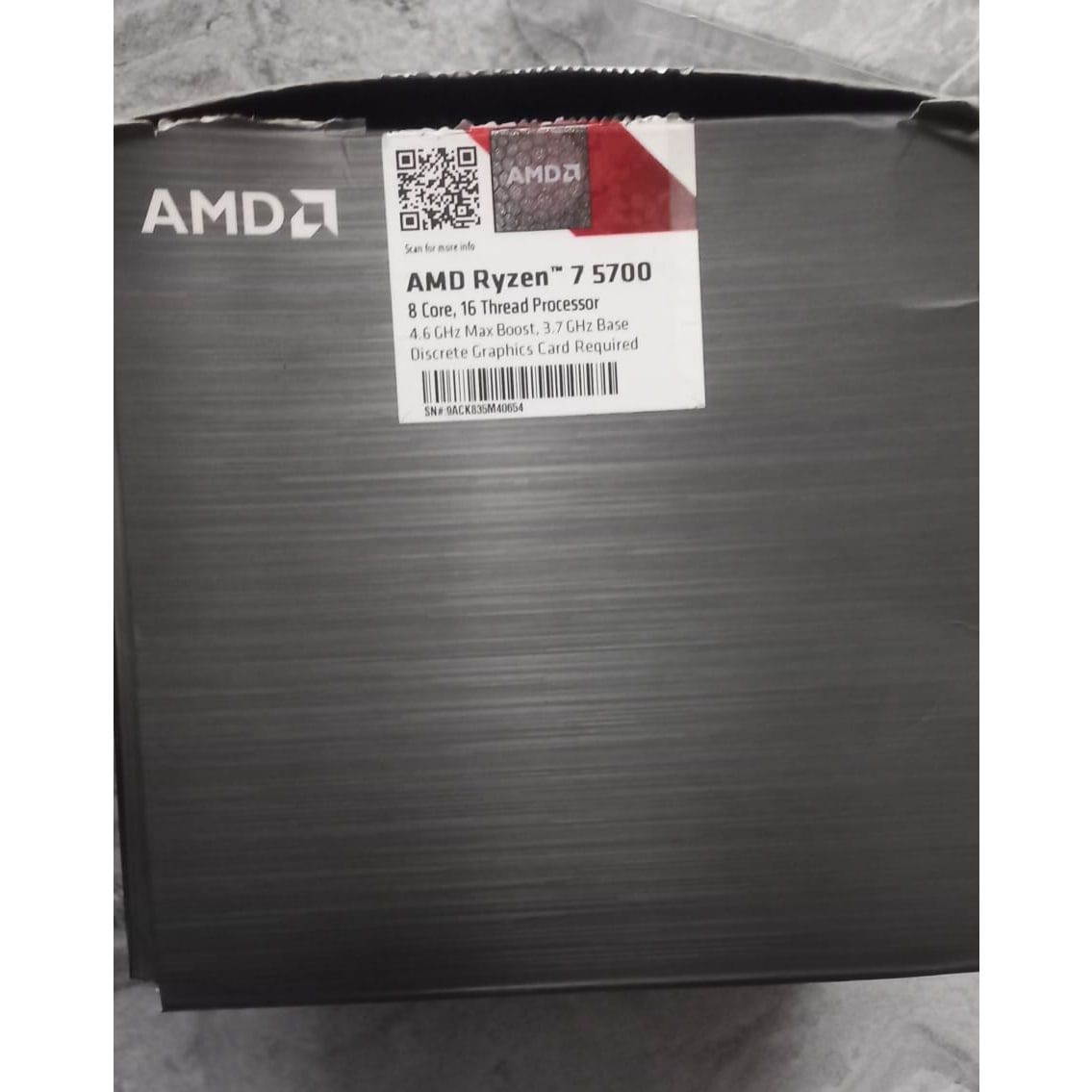 AMD Ryzen 7 5700 4.6 GHz AM4 Socket 8 Cores 16 Threads Used CPU