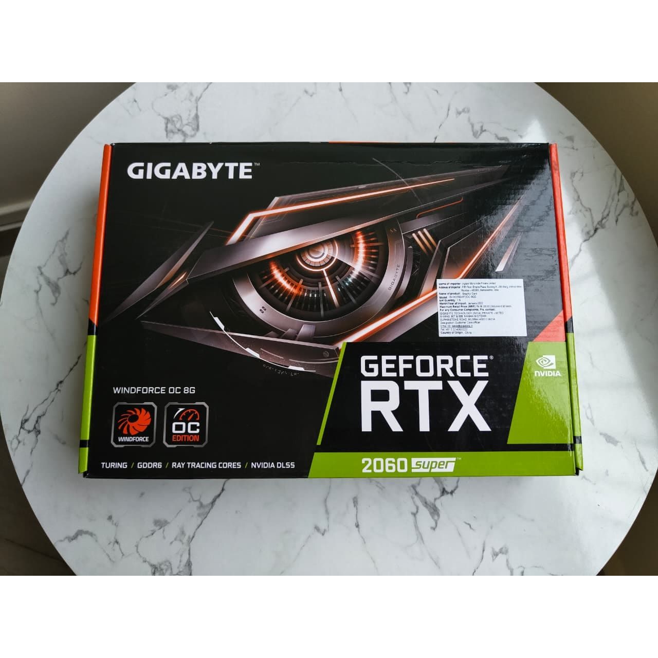GIGABYTE GeForce RTX 2060 Super WINDFORCE OC 8GB Used GPU