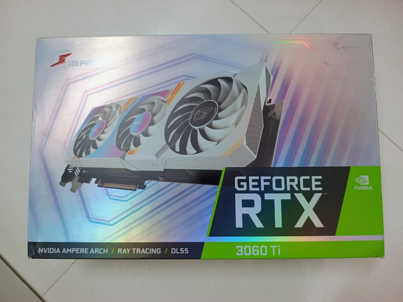 COLORFUL iGame GeForce RTX 3060 Ti Ultra W OC Triple Fan 8GB Used GPU