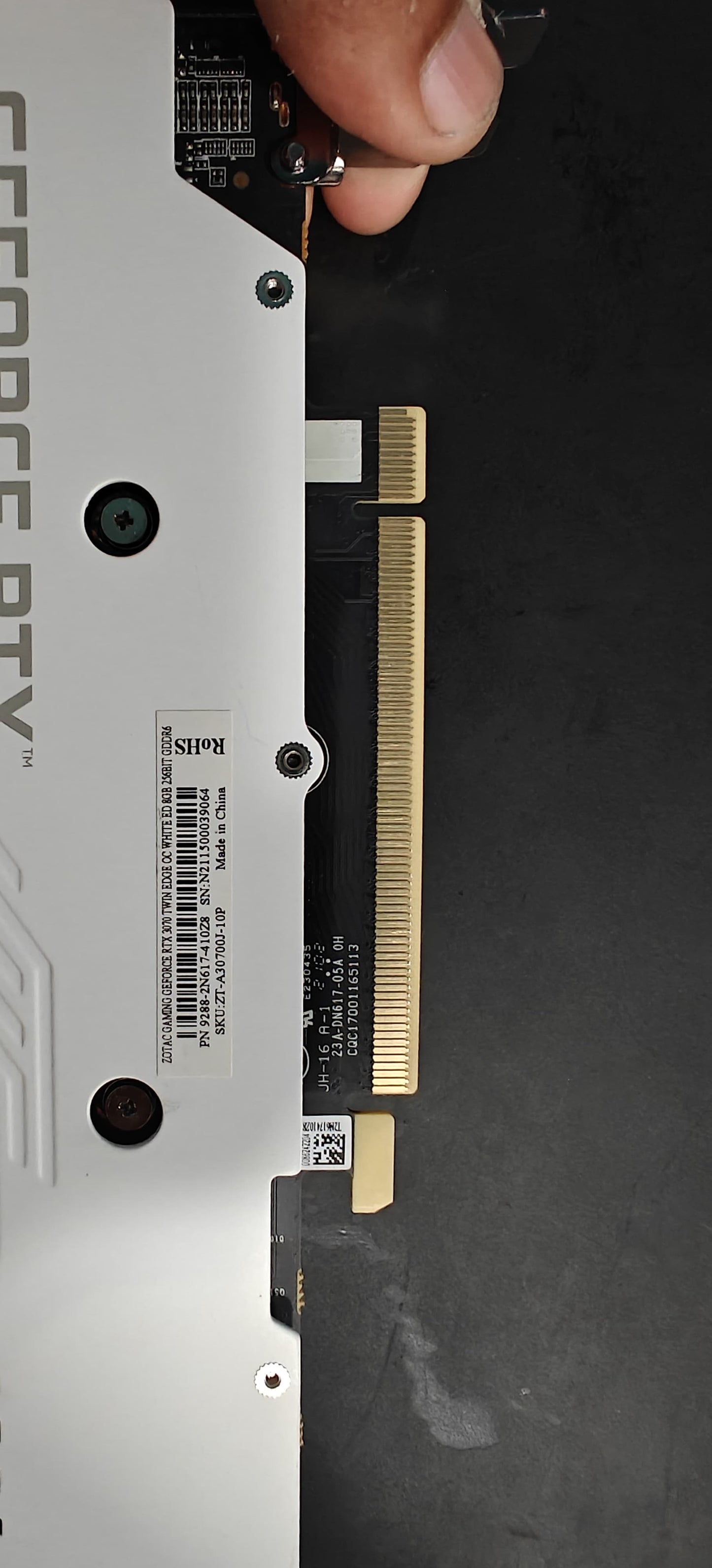 ZOTAC GAMING RTX 3070 Twin Edge OC White Edition 8GB Used GPU