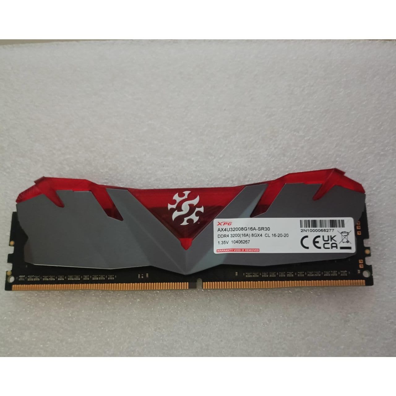 XPG ADATA GAMMIX D30 8GB (8x1) DDR4 3200MHZ Used RAM - Computify.in