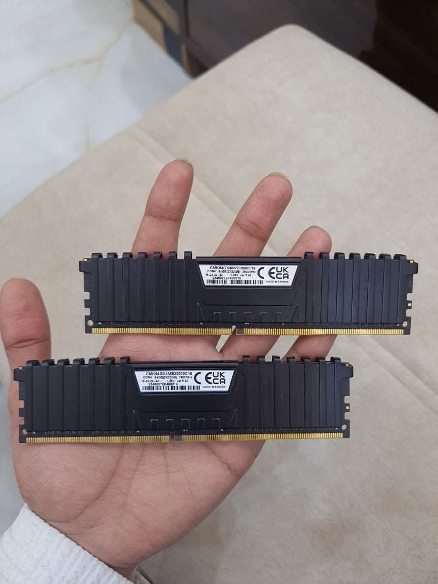 Corsair Vengeance LPX 64GB (32GB X 2) DDR4 3600MHZ CL18 Used RAM