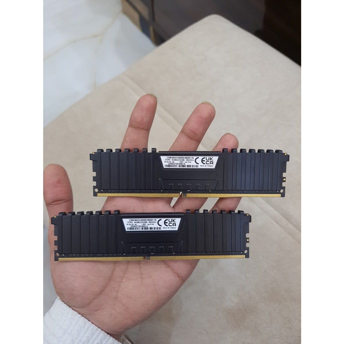 Corsair Vengeance LPX 64GB (32GB X 2) DDR4 3600MHZ CL18 Used RAM - Computify.in
