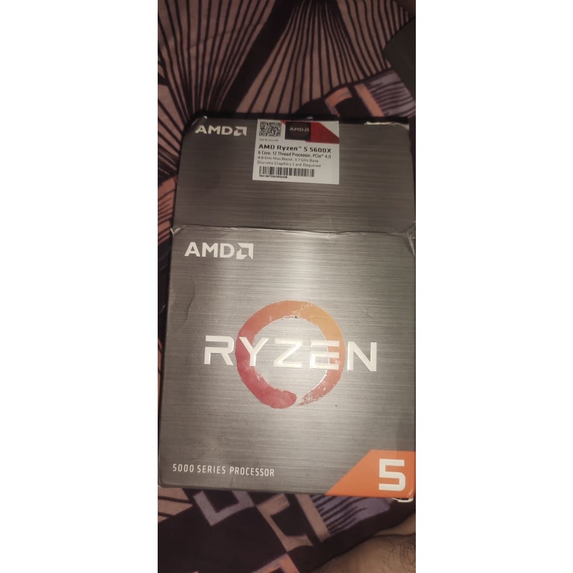 AMD Ryzen 5 5600X 4.6 GHz AM4 Socket 6 Cores 12 Threads Used CPU