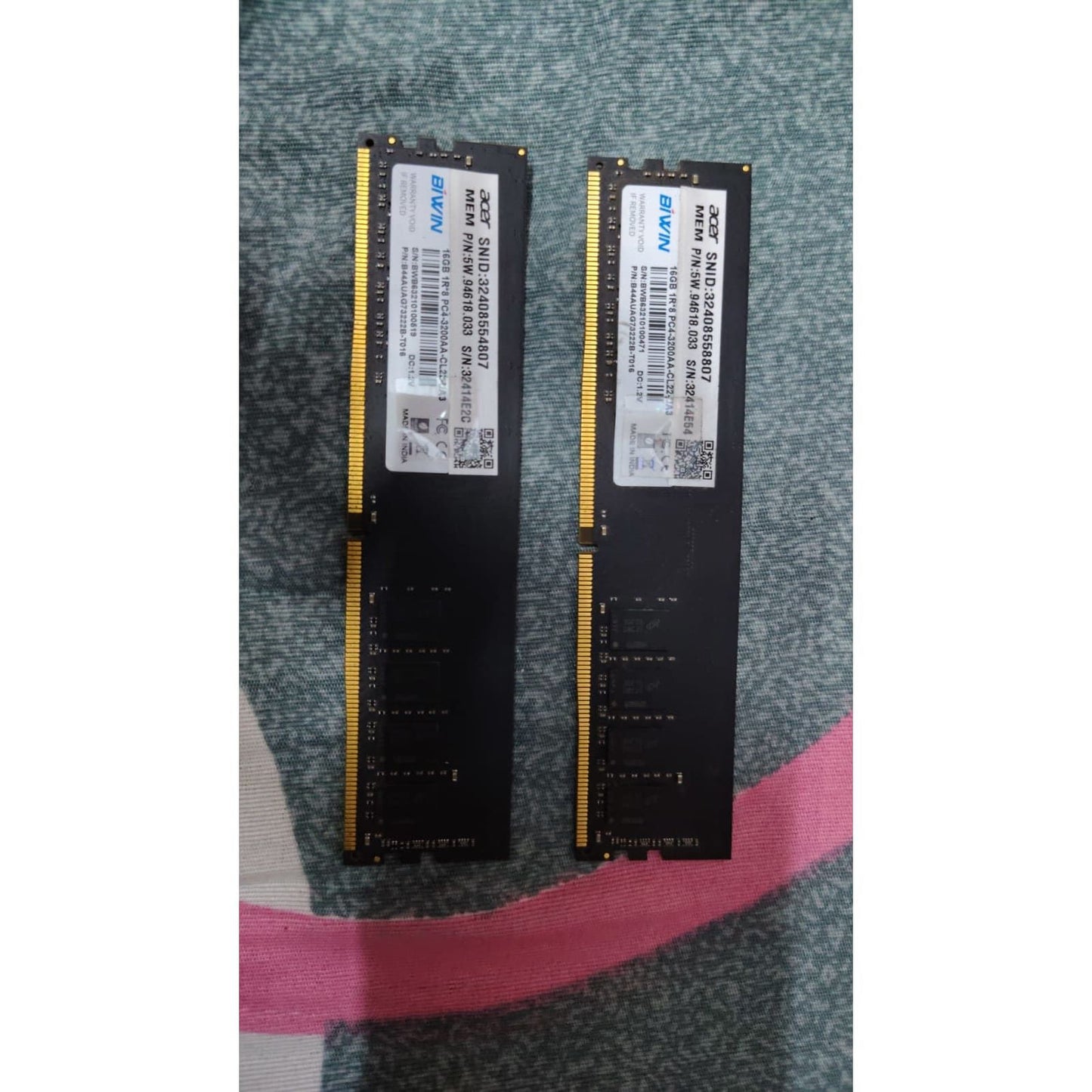 ACER 16GB DDR4 3200 MHz Desktop Used RAM