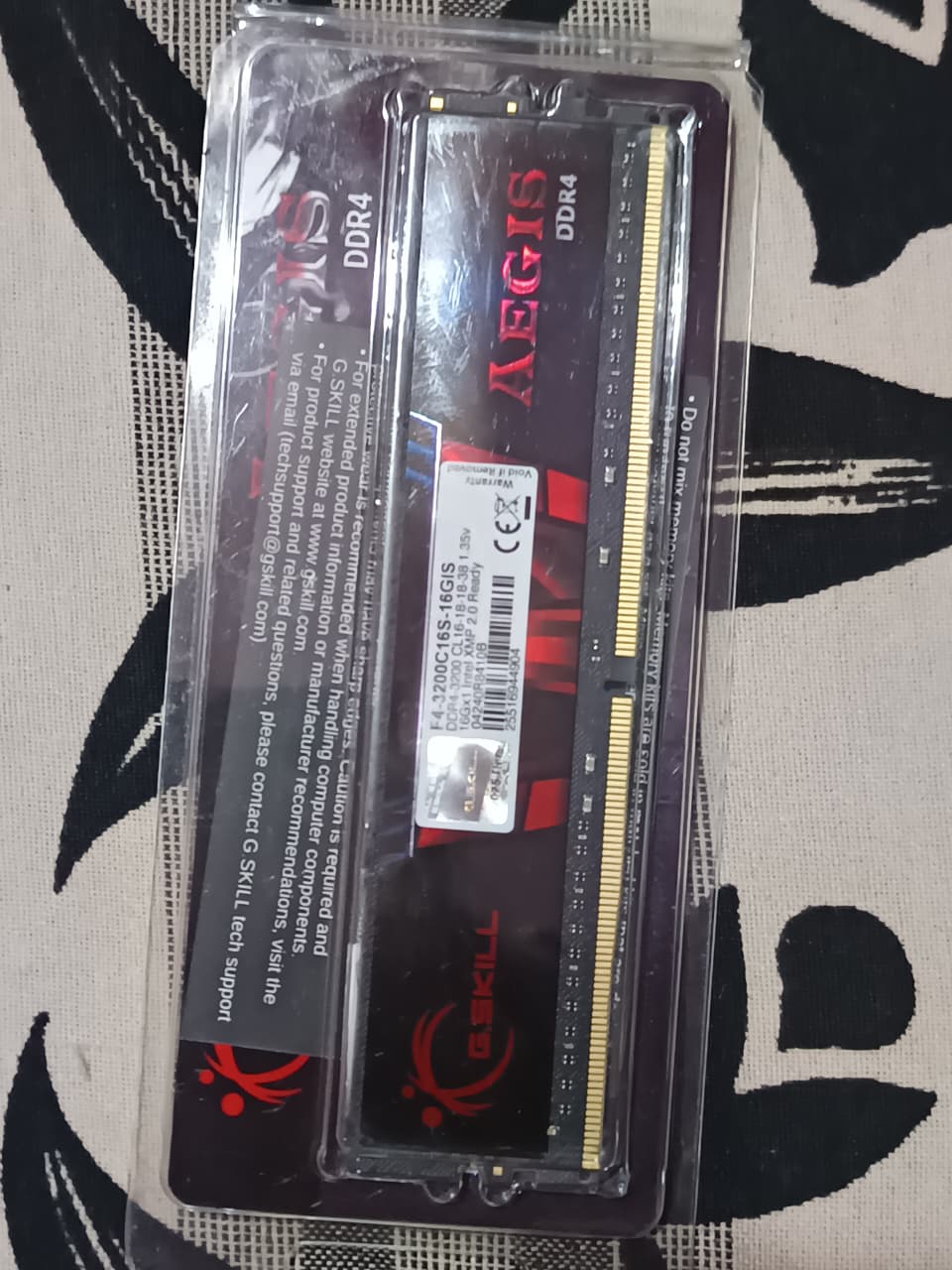G.SKILL Aegis 16GB DDR4 3200MHz CL16 Used RAM