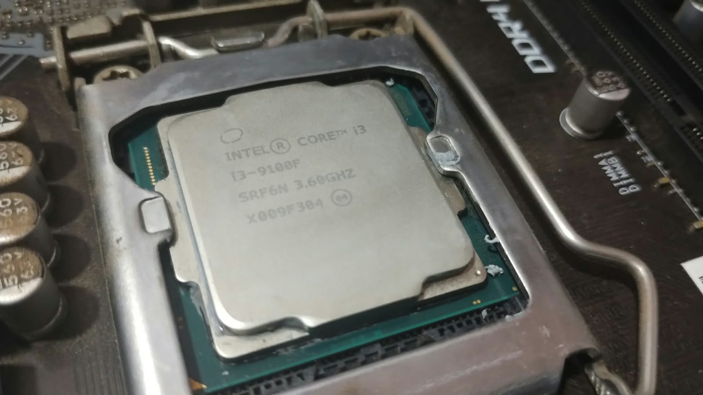 Intel Core i3-9100F + MSI H310M PRO VDH MOTHERBOARD (Processor+Motherboard) Used COMBO