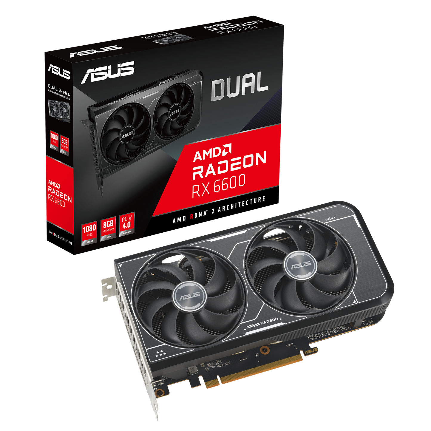 ASUS Dual Radeon RX 6600 V3 8GB Used GPU