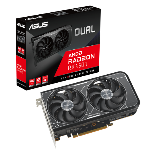 ASUS Dual Radeon RX 6600 V3 8GB Used GPU