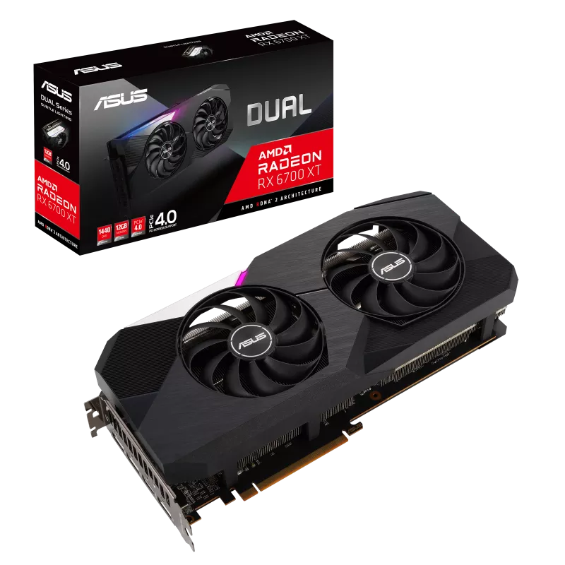 ASUS Dual AMD Radeon RX 6700 XT OC Edition 12GB Used GPU
