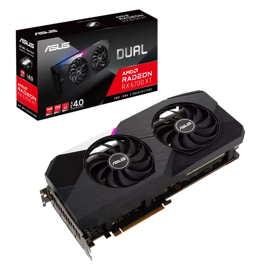 ASUS Dual AMD Radeon RX 6700 XT OC Edition 12GB Used GPU