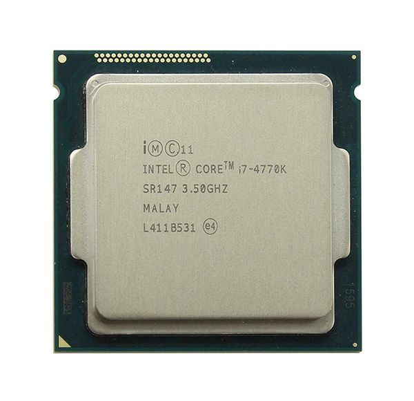 Intel Core i7 4770K Upto 3.9 GHz 4 Cores 8 Threads Used CPU