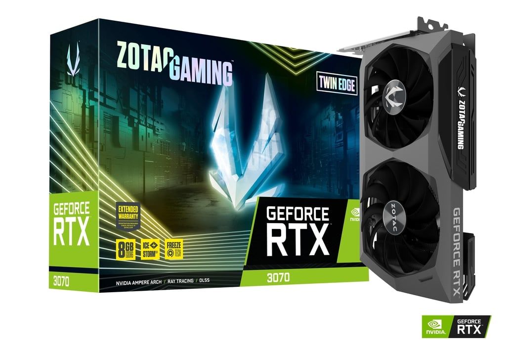 ZOTAC GAMING RTX 3070 Twin Edge OC Edition 8GB Used GPU