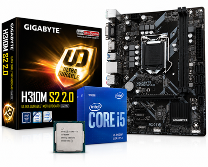 Intel Core i5-9500F + Gigabyte H310M S2 2.0 MOTHERBOARD (Processor+Motherboard) Used COMBO