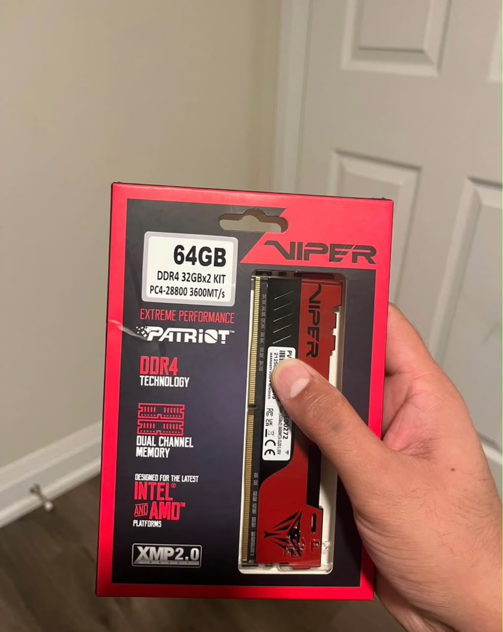 Patriot Memory Viper Extreme performance 64GB (2X32GB) 3600MHz Used RAM