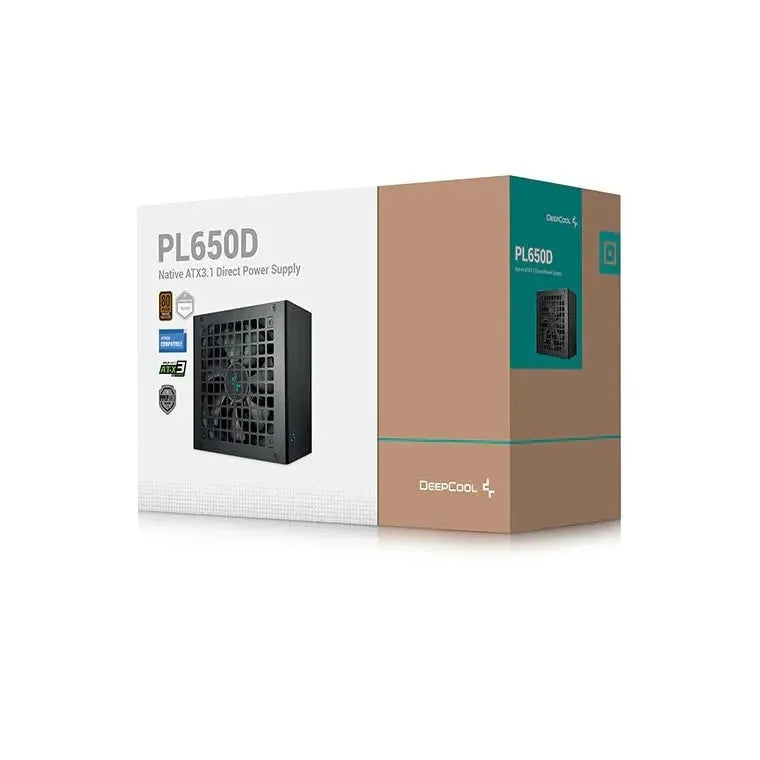 Deepcool PL650D 650W 80 Plus Bronze Non-Modular Power Supply Used PSU - Computify.in
