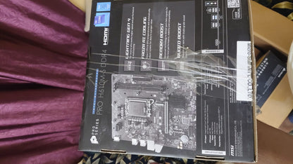 MSI PRO H610M S LGA1700 Socket DDR4 Used Motherboard
