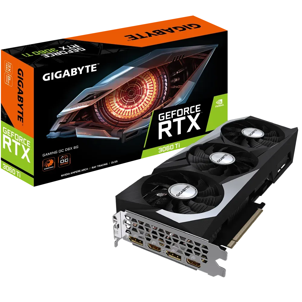 Gigabyte RTX 3060 Ti Gaming OC D6X 8GB Used GPU