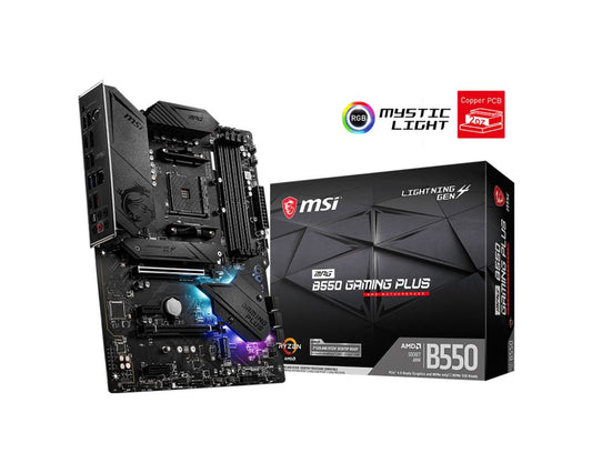 MSI MPG B550 Gaming Plus AM4 ATX Motherboard Open Box