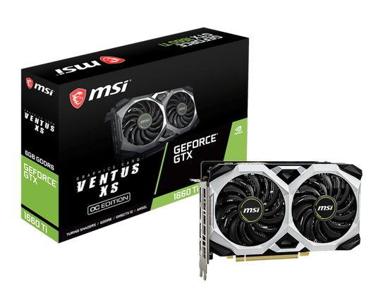 MSI GeForce GTX 1660Ti Ventus XS OC 6GB GDDR6 Used GPU