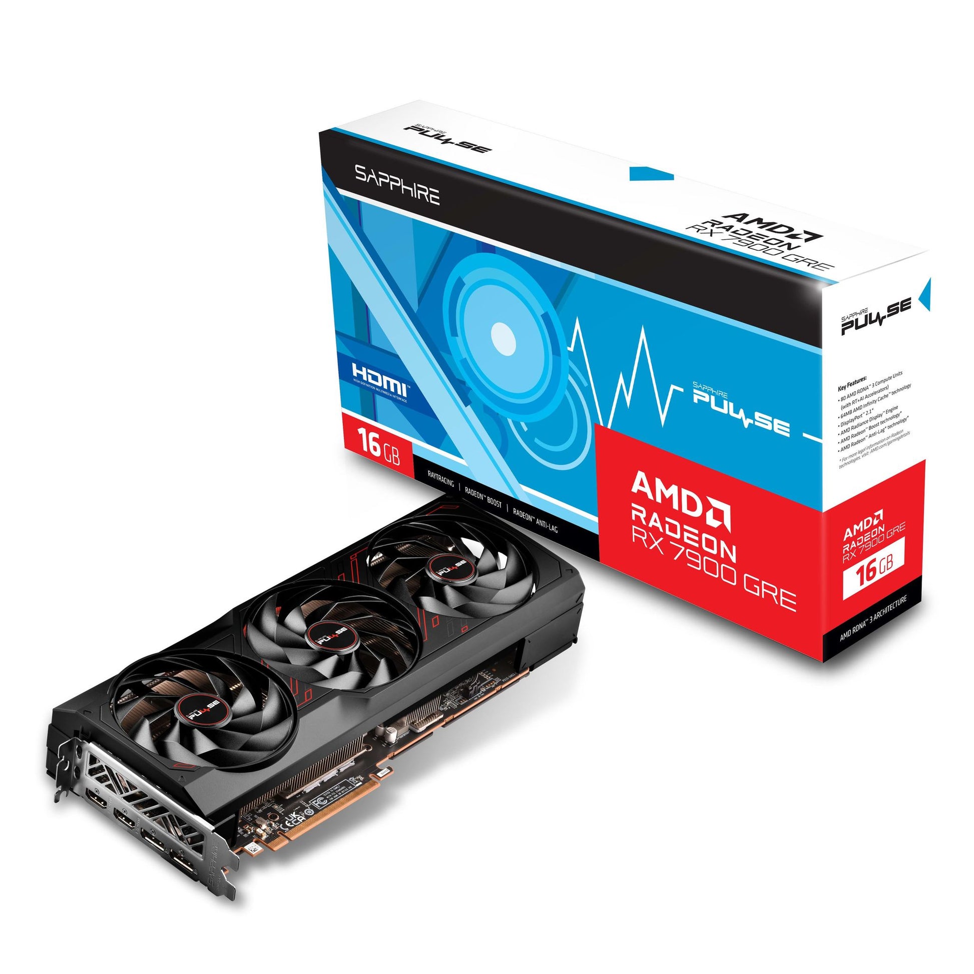 Sapphire Pulse AMD Radeon RX 7900 GRE Gaming OC 16GB Used GPU - Computify.in