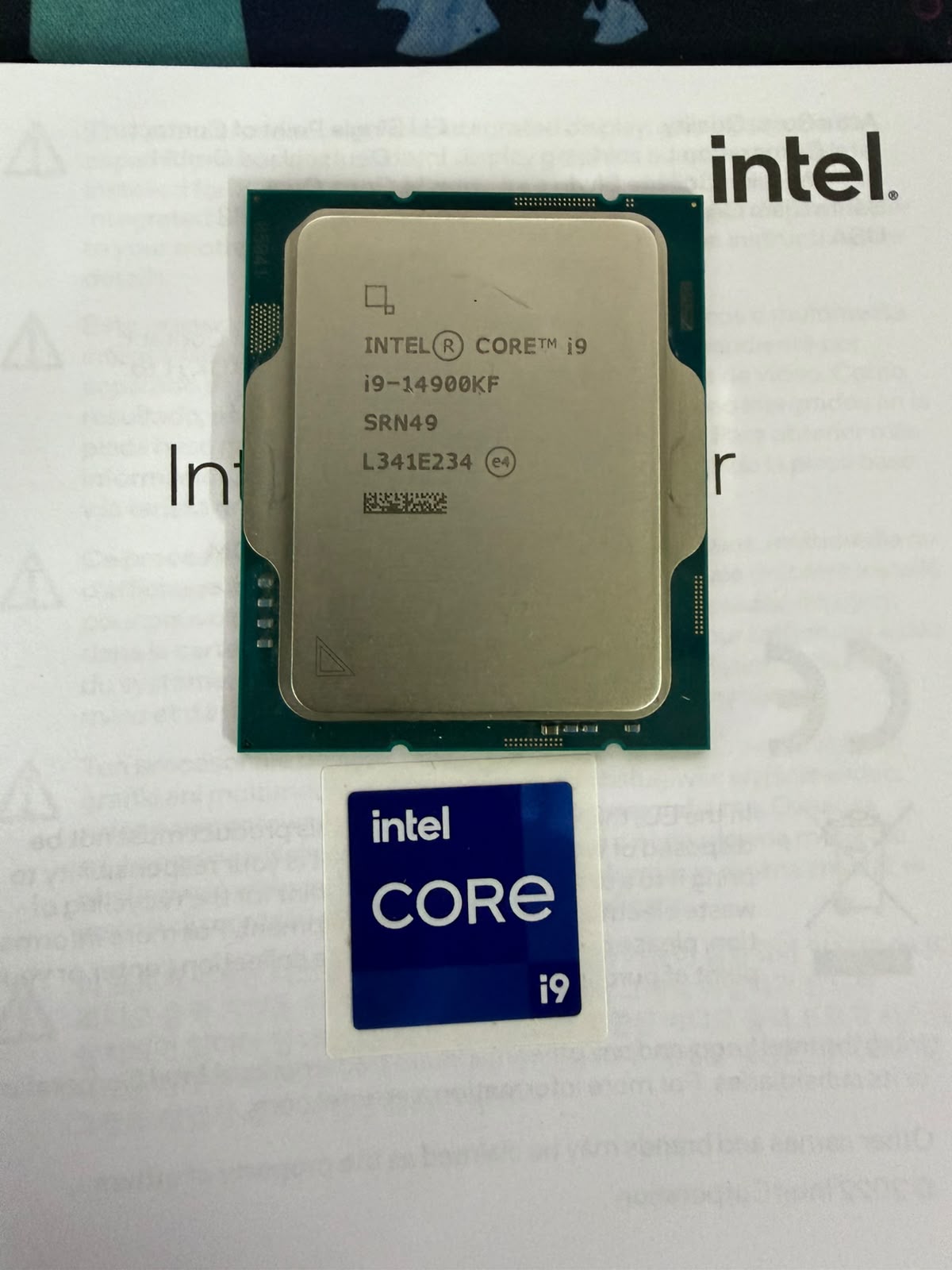 Intel Core i9 14900KF 24 Cores 32 Threads 6.0GHz | 152MB Cache Used CPU