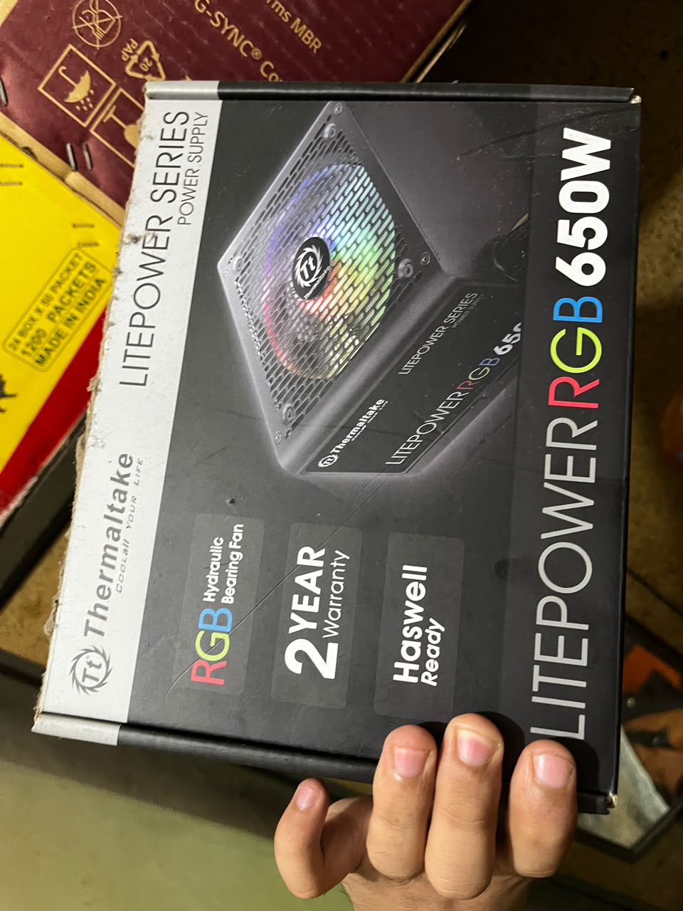 Thermaltake LitePower RGB 650 Watts ATX Power Supply Used PSU