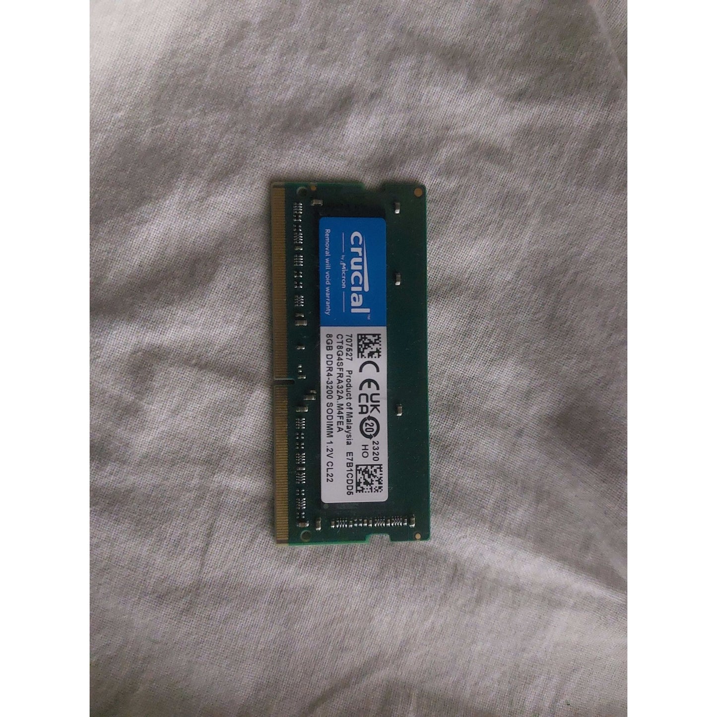 Crucial 16GB (8x2) DDR4 3200MHZ SODIMM Used Laptop RAM
