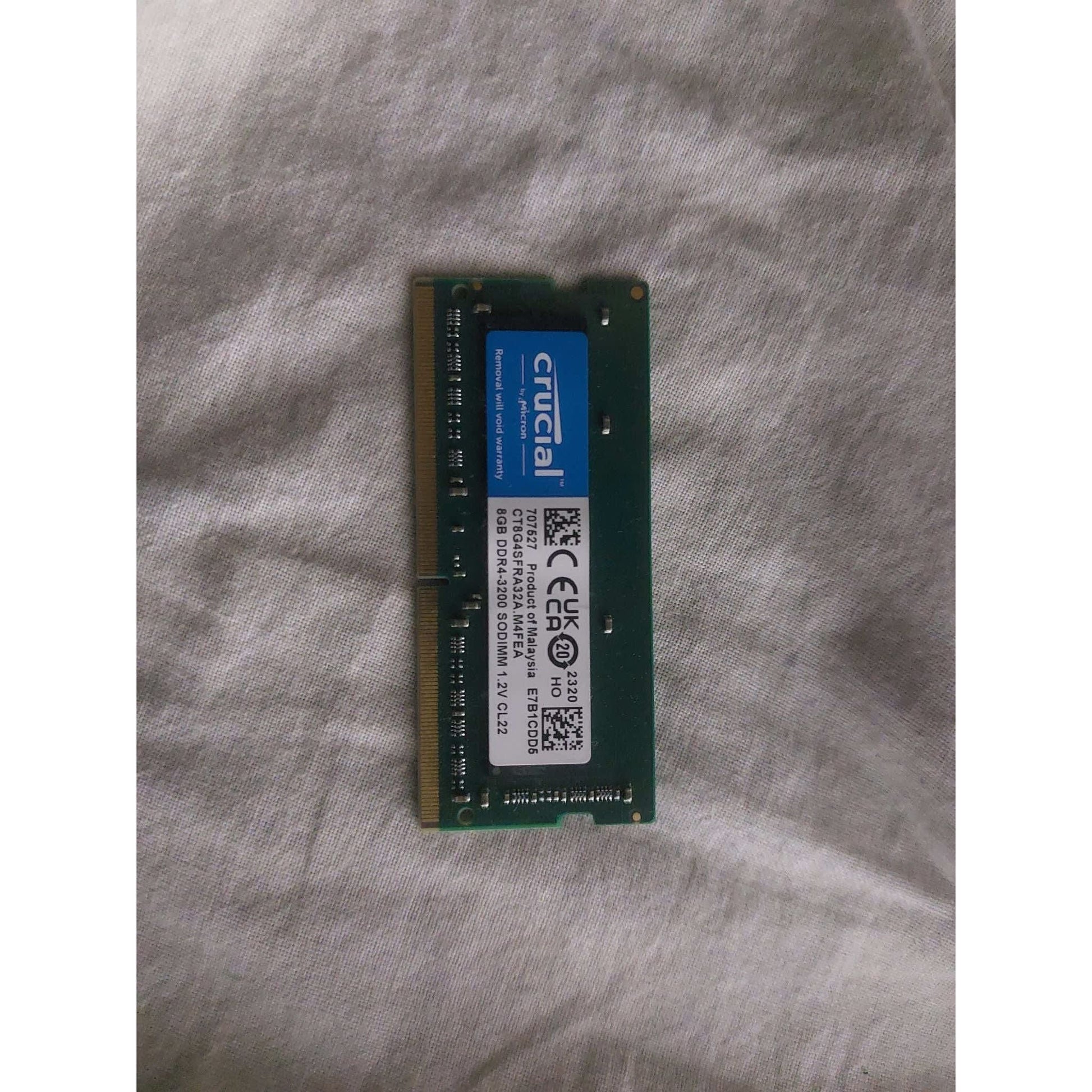 Crucial 16GB (8x2) DDR4 3200MHZ SODIMM Used Laptop RAM - Computify.in