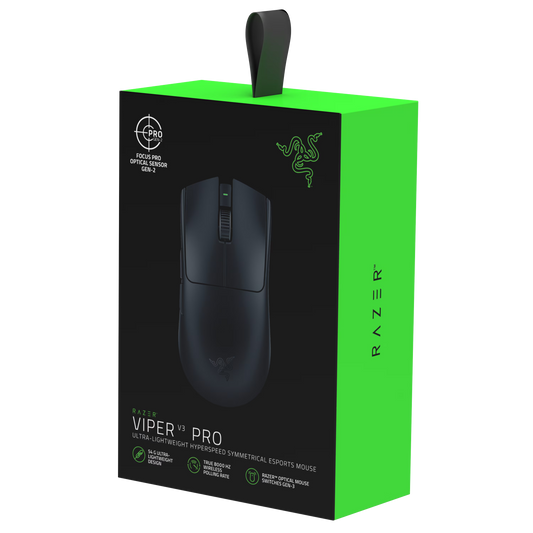 Razer Viper V3 Pro Wireless Esports Gaming Mouse: Symmetrical - 54g Lightweight - 8K Polling - 35K DPI Optical Sensor - Gen3 Optical Switches Used Mouse