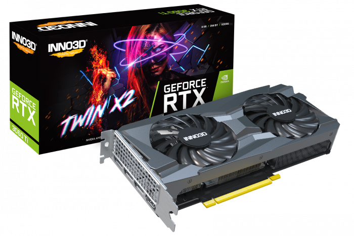 Inno3D RTX 3060 Ti Twin X2 8 GB GDDR6 Used GPU