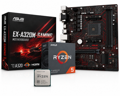 AMD Ryzen 5 3600 + ASUS EX-A320M-GAMING (Processor+Motherboard) COMBO Used