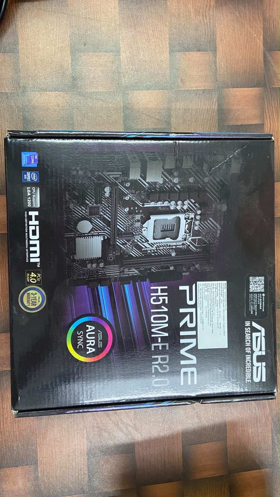 Intel Core i5-11400F + Asus Prime H510M E R2.0 (Processor+Motherboard) Used COMBO