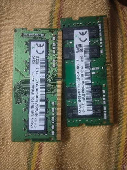 SK Hynix 32GB (16GBx2) DDR4 3200MHZ SODIMM Used Laptop RAM