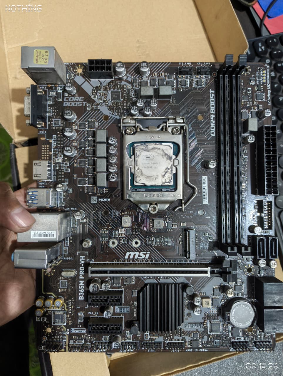 Intel Core i5-9400F + MSI B365M PRO VH MOTHERBOARD (Processor+Motherboard) Used COMBO