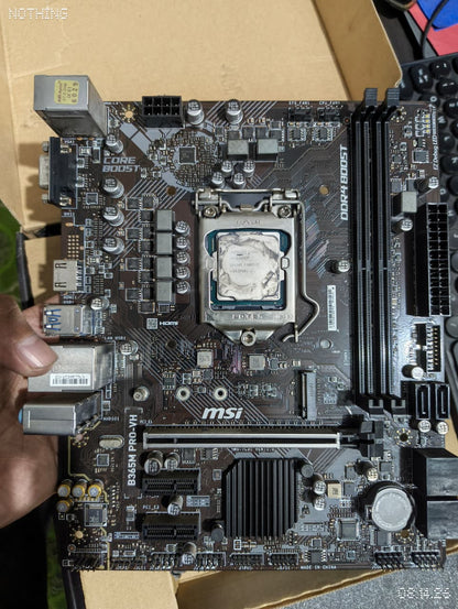 Intel Core i5-9400F + MSI B365M PRO VH MOTHERBOARD (Processor+Motherboard) Used COMBO