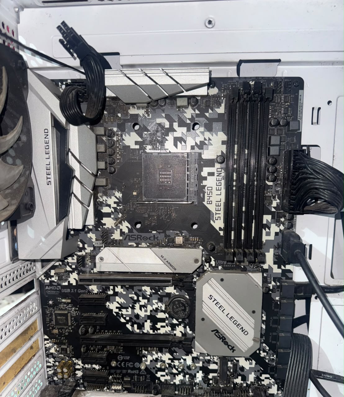 ASRock B450 Steel Legend AM4 ATX Used Motherboard