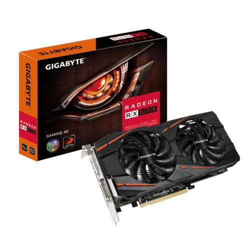 GIGABYTE RX 570 Gaming 2X Windforce Fans 4GB Used GPU
