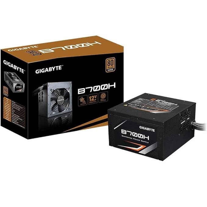 GIGABYTE GP-B700H 700 Watts 80 Plus Bronze Semi-Modular Power Supply Used PSU